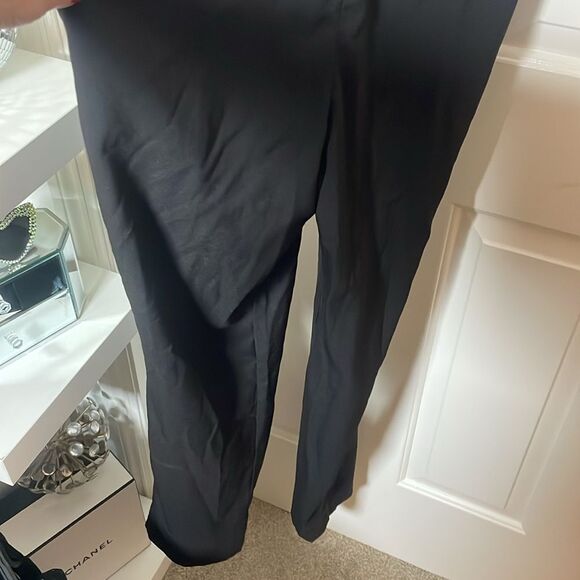 Forever 21 Women's Crisscross Cami Straight-Leg Jumpsuit | Black | size S - Picture 3 of 9